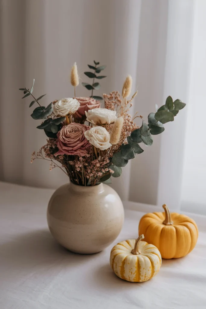Flowers Bouquet in Ceramic Vase