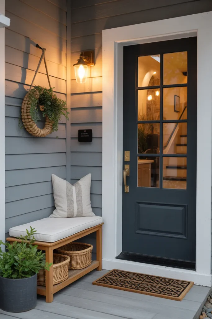 Cozy Entryway Ideas with Textiles