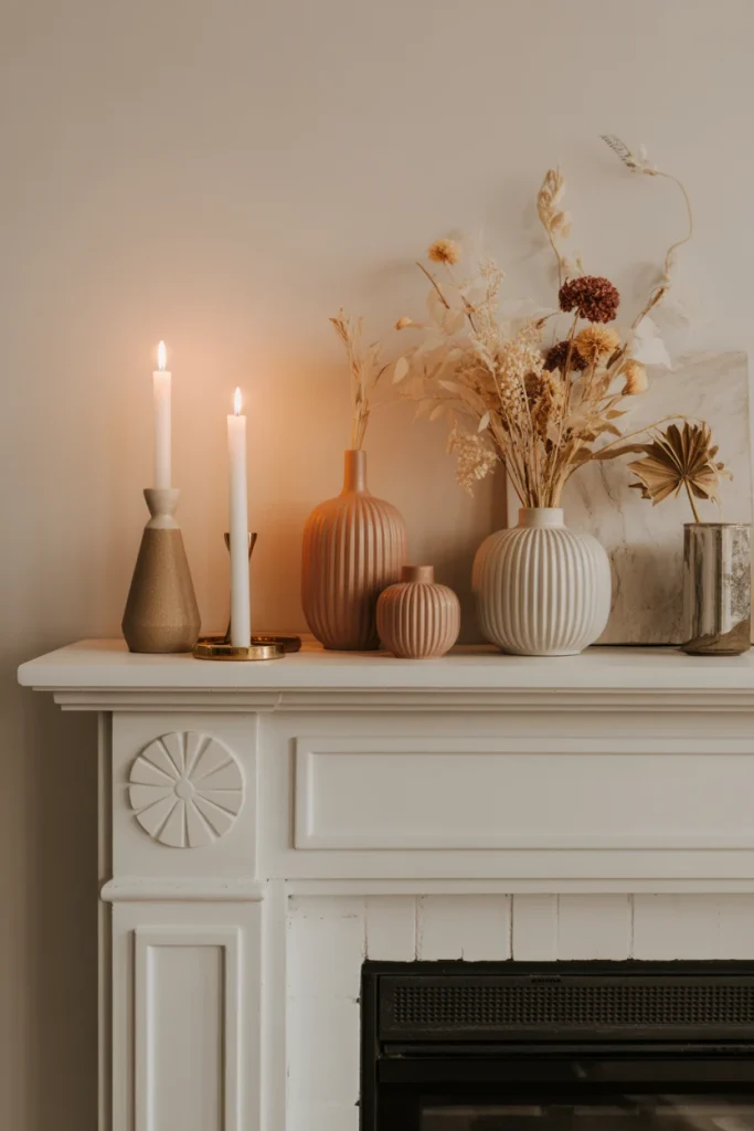 Fall Home Decor 2026 Modern Mantel