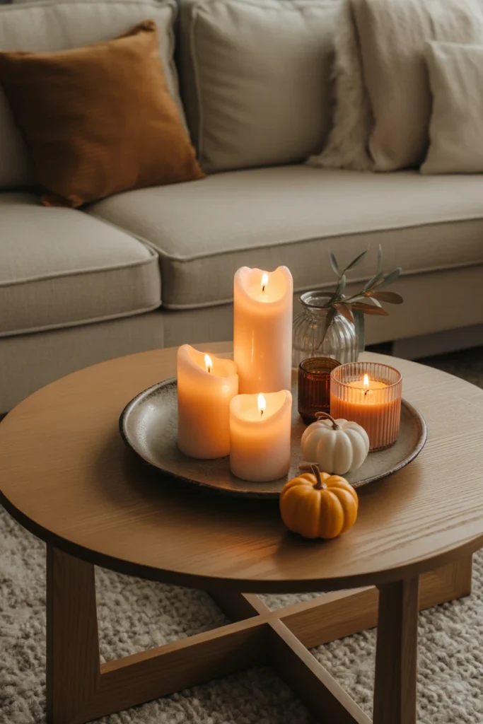 Fall Candle Styling