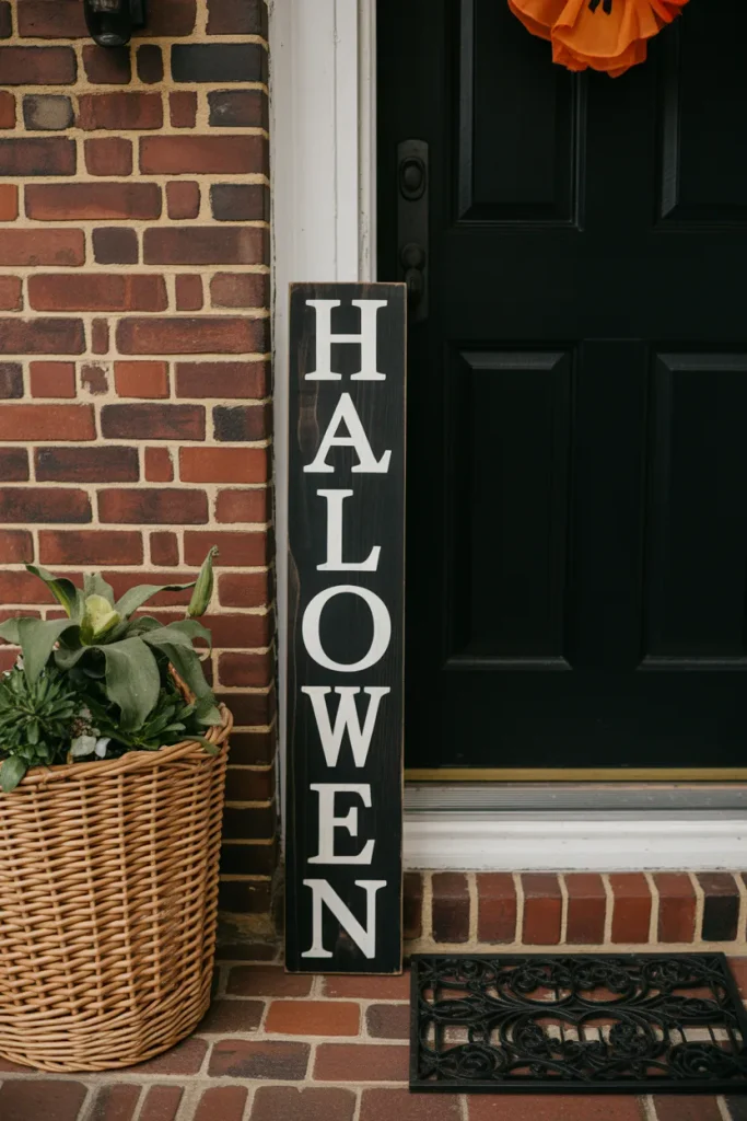 Stylish Halloween Sign DIY
