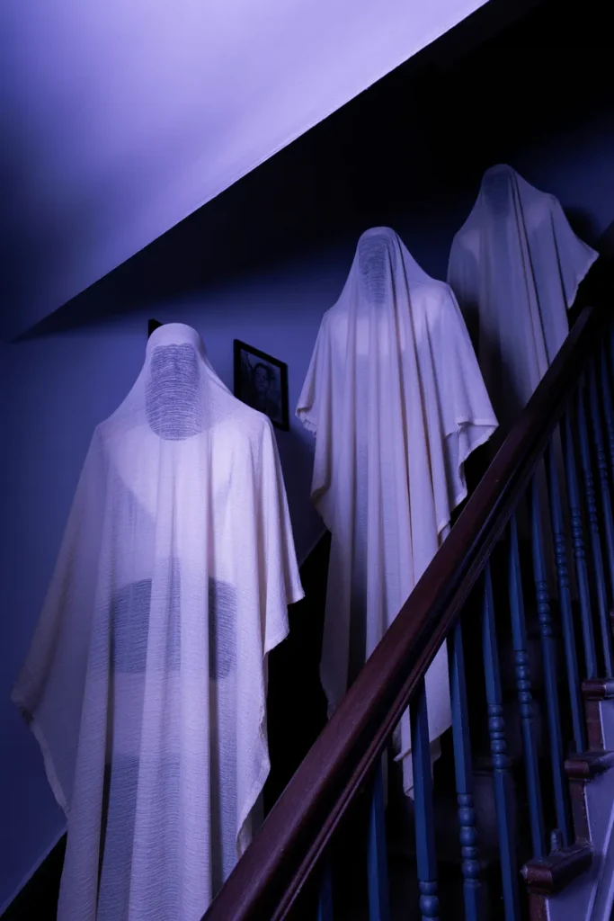 Cheesecloth Ghost Stair Railing
