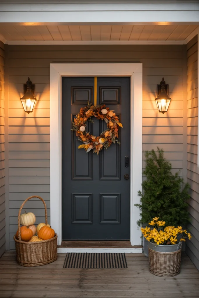Fall Vibes Front Entryway