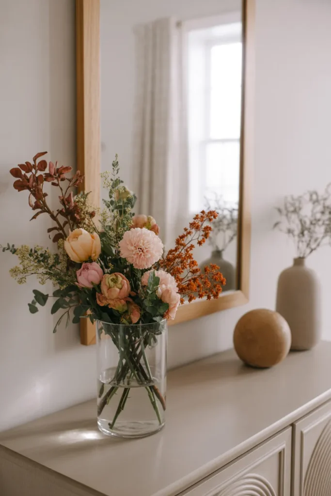 Fall Floral Arrangement Display