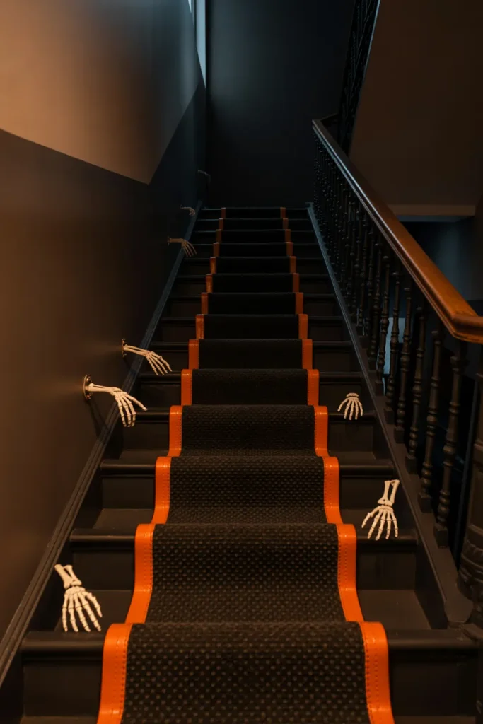 Scary Halloween Decorations Stair Runner