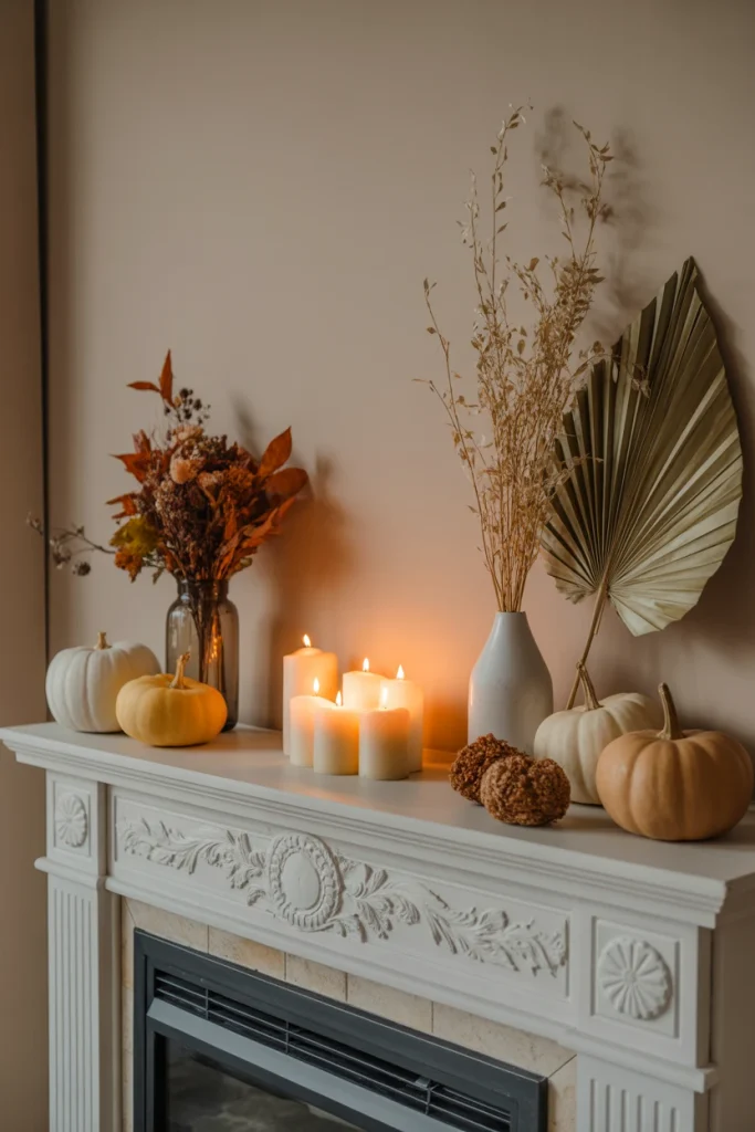 Fall Home Decor Mantel