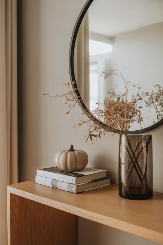 Easy Fall Decor Entryway Console Styling