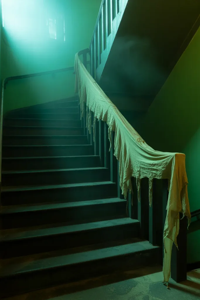 Haunted House Decor Staircase Scene