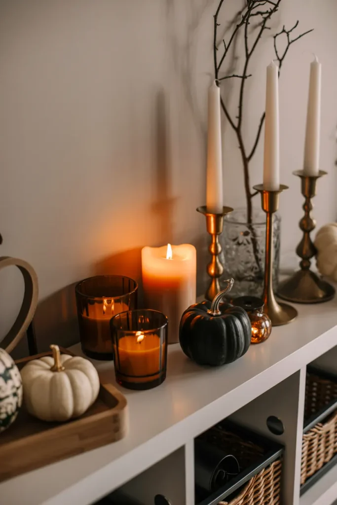 Amber Candle Shelf