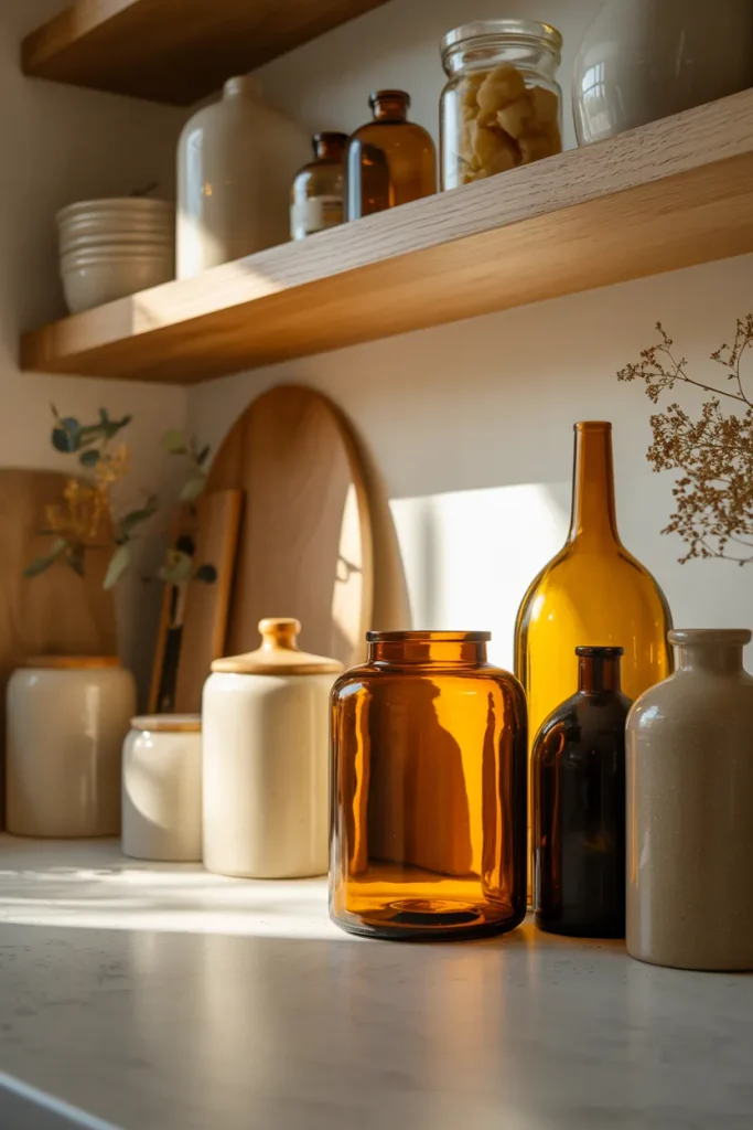 Amber Glass Accents