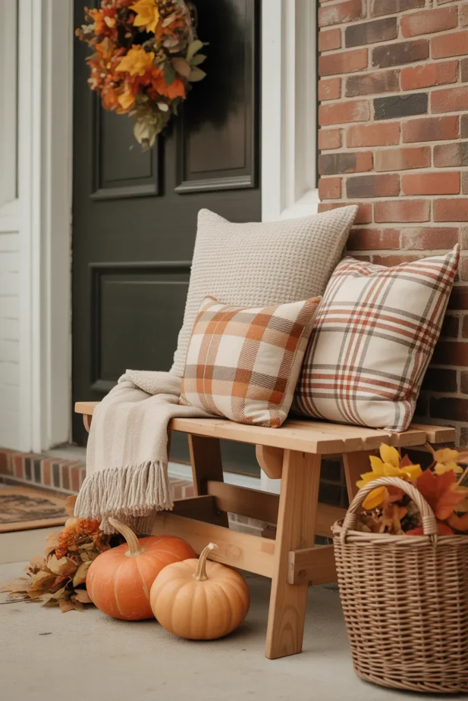Autumn Doorstep Bench