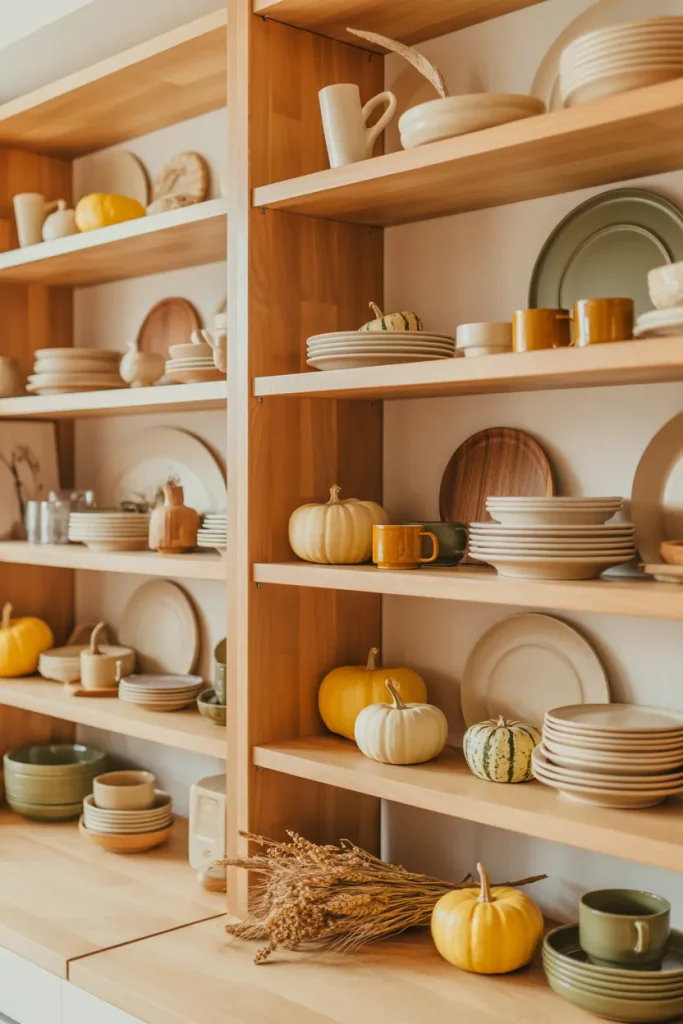 Autumn Open Shelves