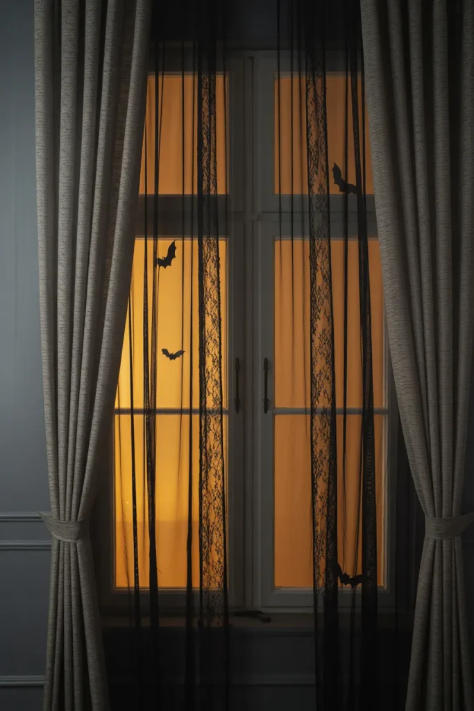 Black Lace Curtains