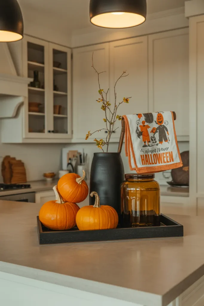 Black Orange Tray
