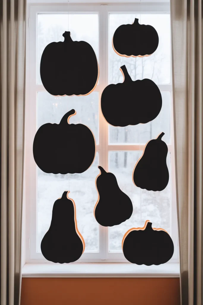 Black Pumpkin Window
