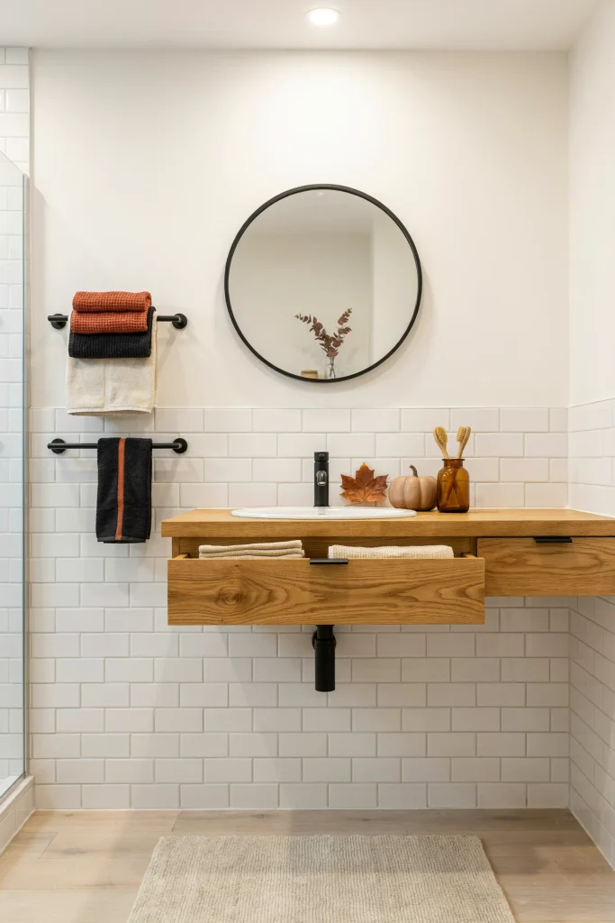 Black and Orange Towels