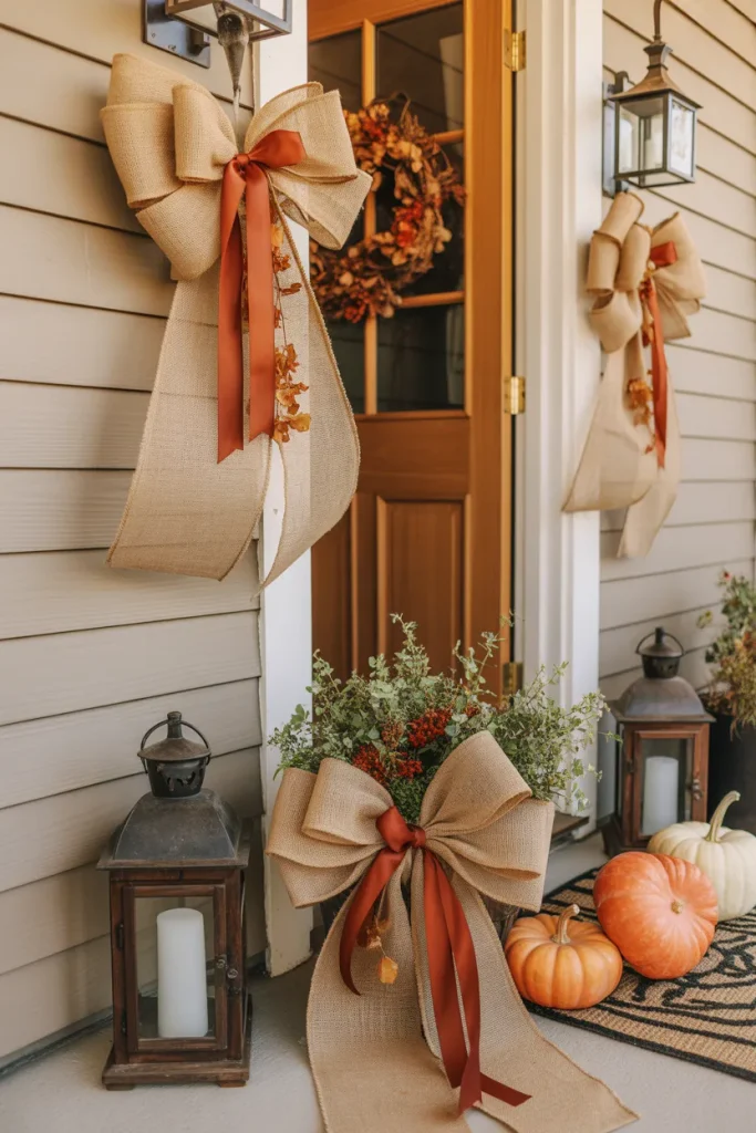 Burlap Bow Accents