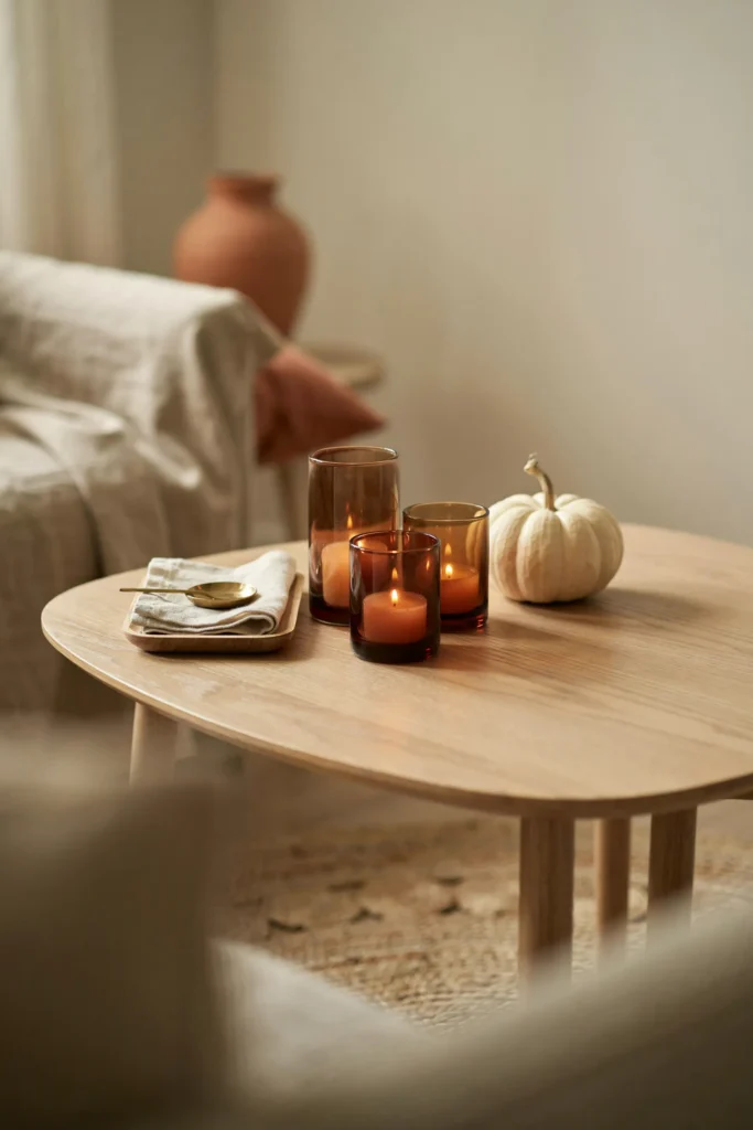 21 Fall Decorating Ideas for Small Homes That Wow Now 9 Candle Cluster Styling