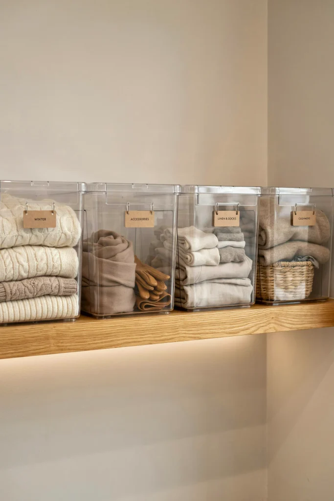 Clear Storage Bins