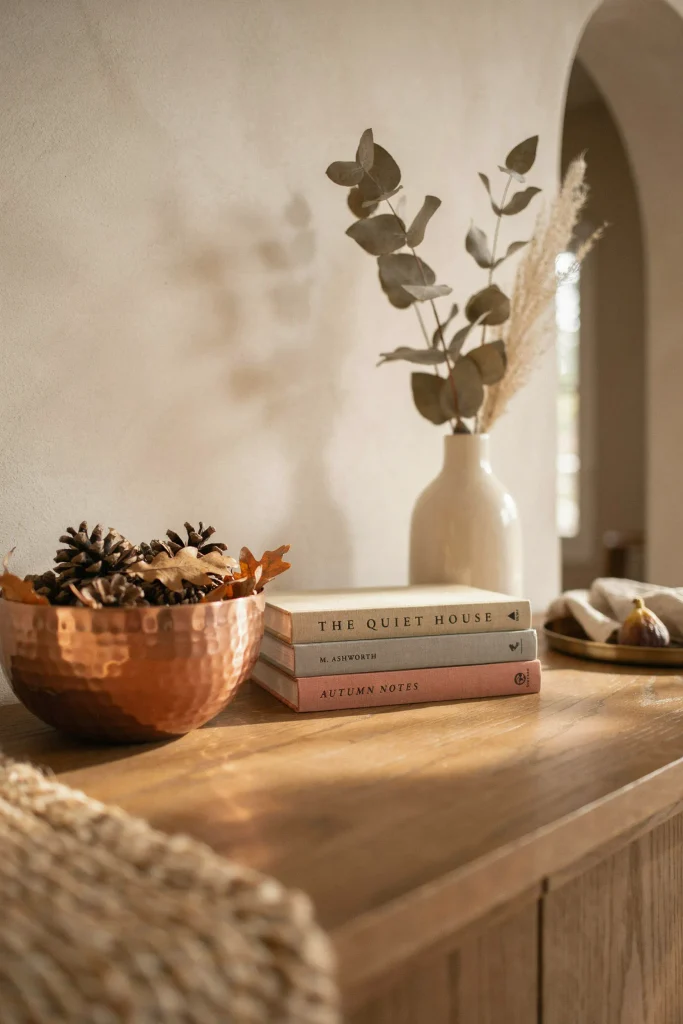 20 Budget-Friendly Fall Decorations for a Luxe Look 12 Copper Accent Bowl