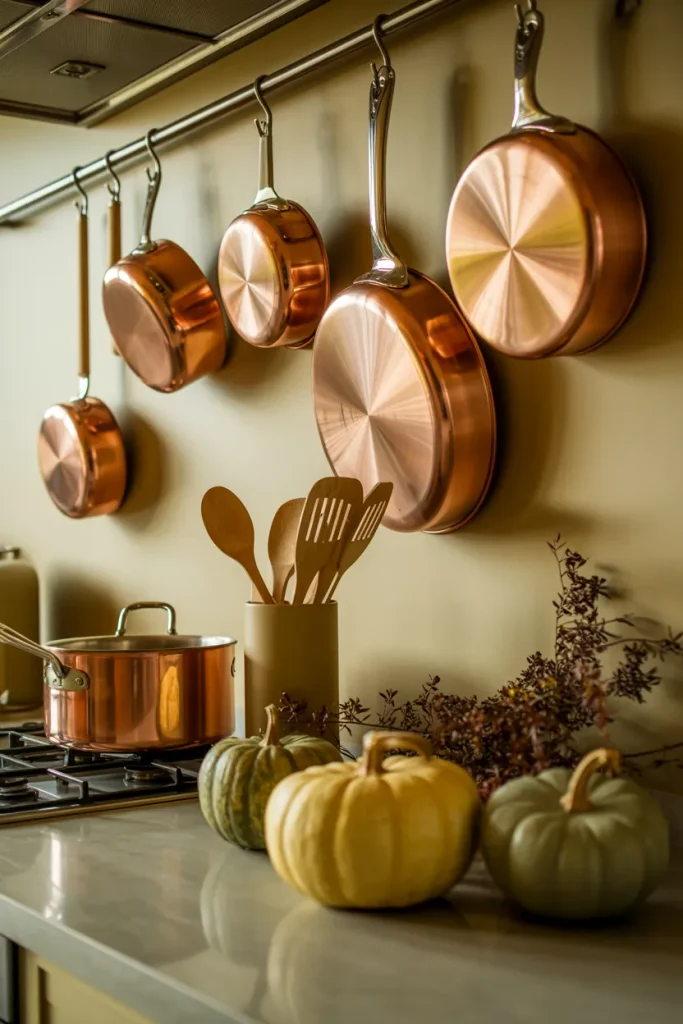 Copper Pot Display
