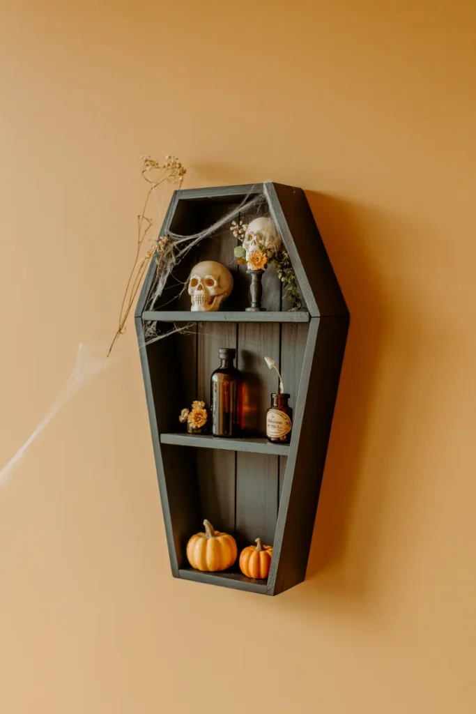 DIY Coffin Shelf Display