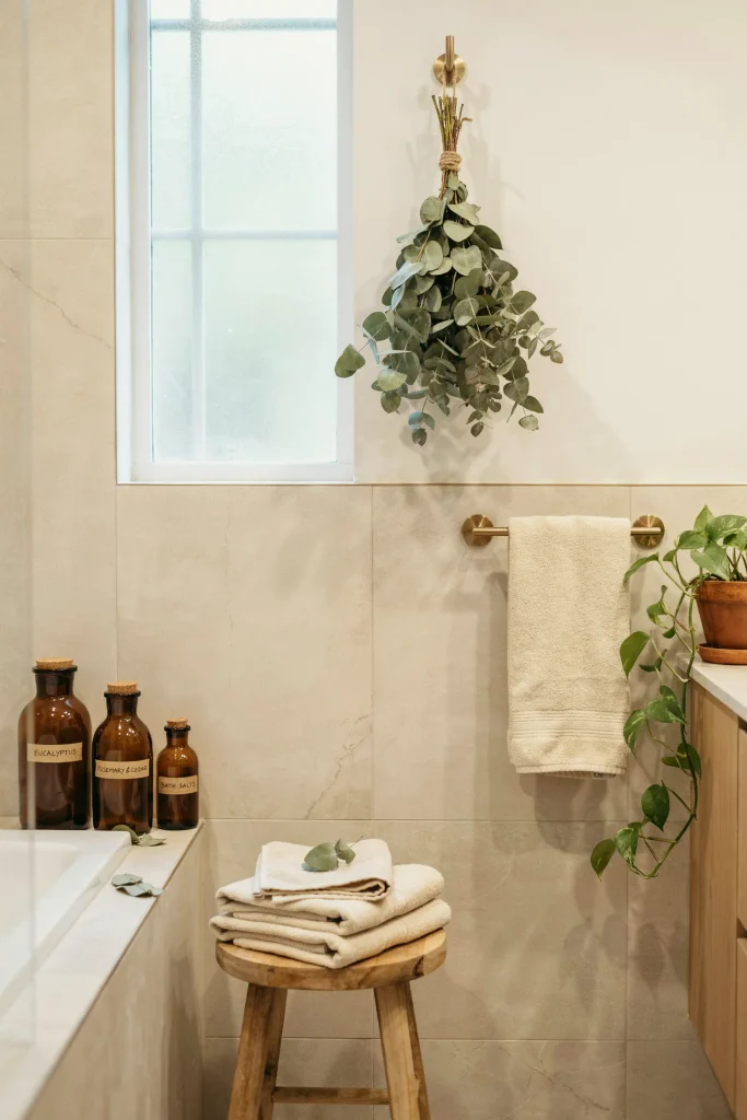 20 Fall Bathroom Decor Ideas for a Cozy Autumn Glow 20 Eucalyptus Shower Bundle
