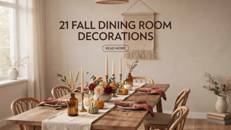 Fall Dining Room Decorations
