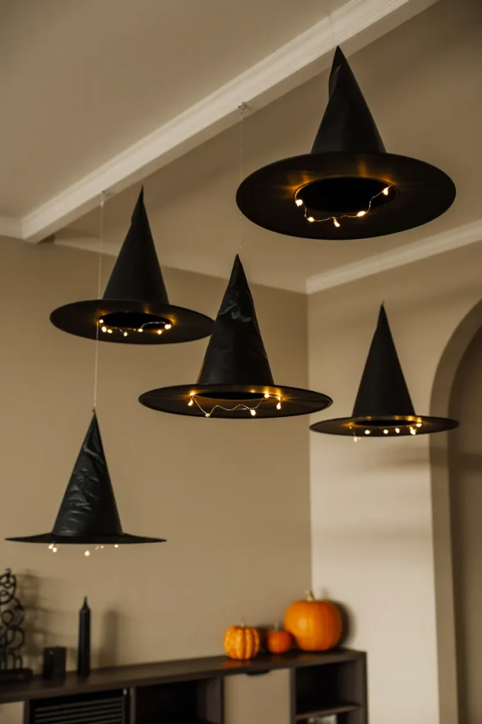 Floating Witch Hat Lights