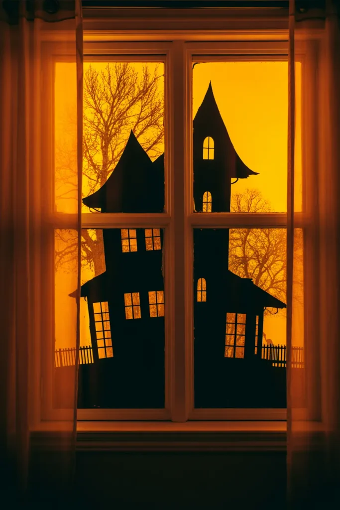 Haunted House Silhouette