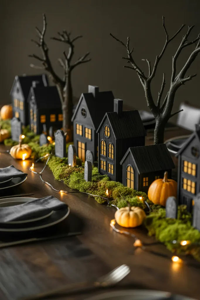 Haunted Village Display
