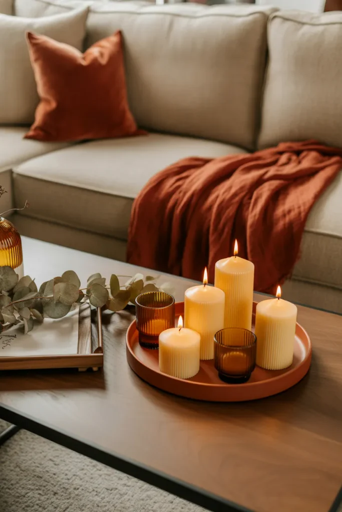 Layered Candle Displays