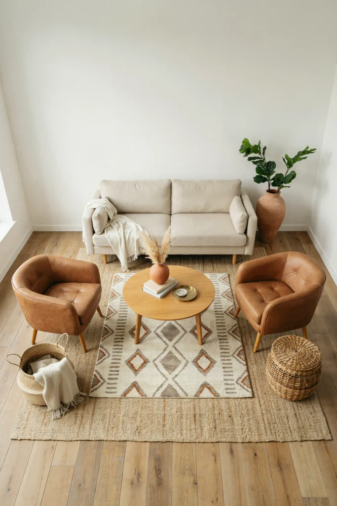 Layered Rug Zones