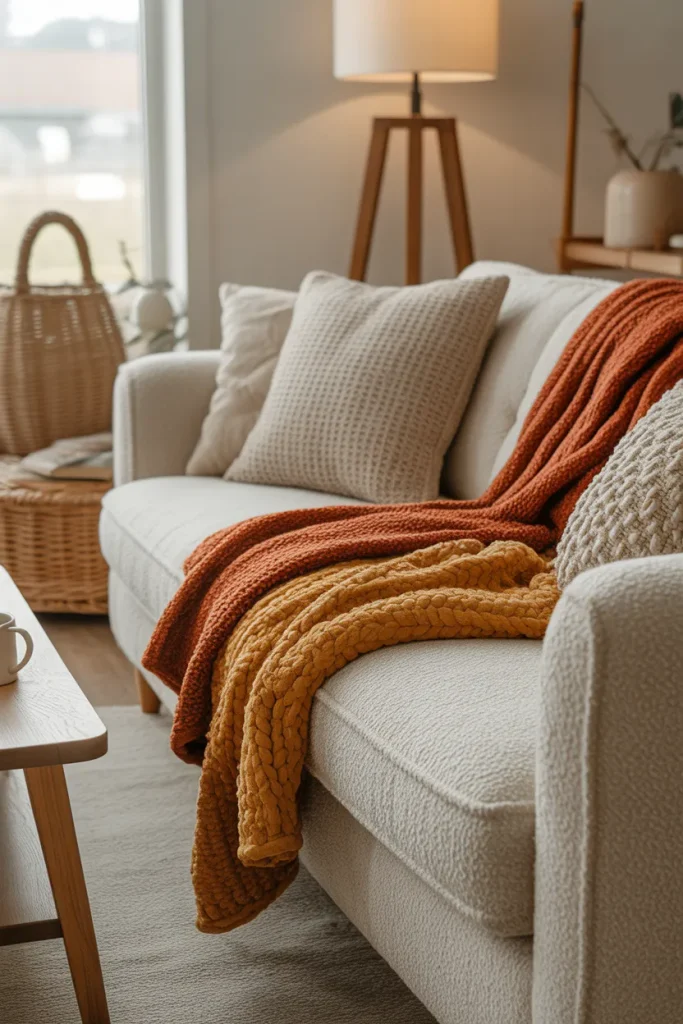 Layered Throw Blankets