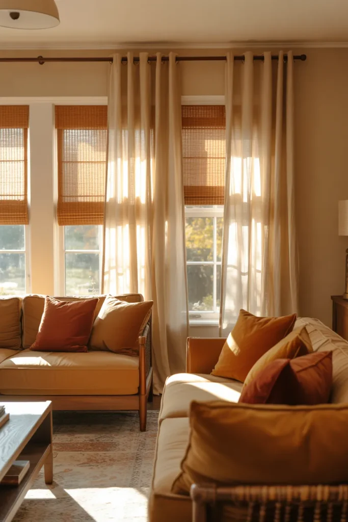 Layered Window Treatments