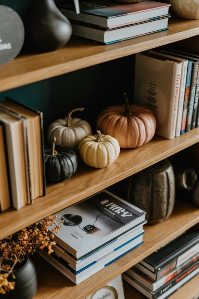 Mini Pumpkin Bookshelf
