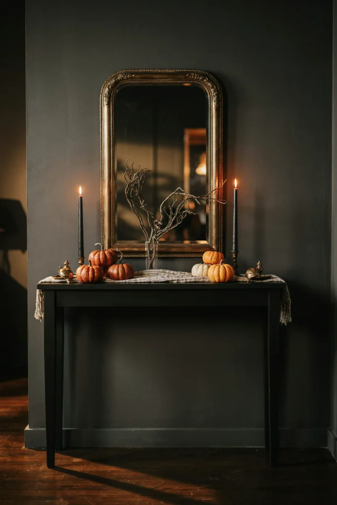 Moody Black Entryway