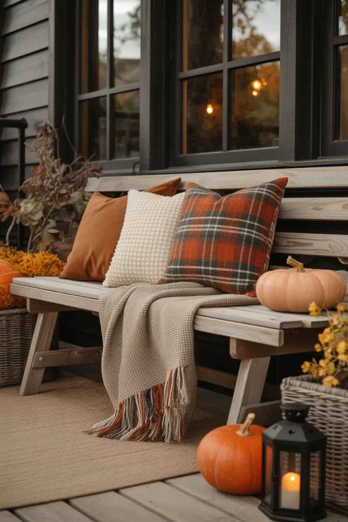 Plaid Porch Pillows