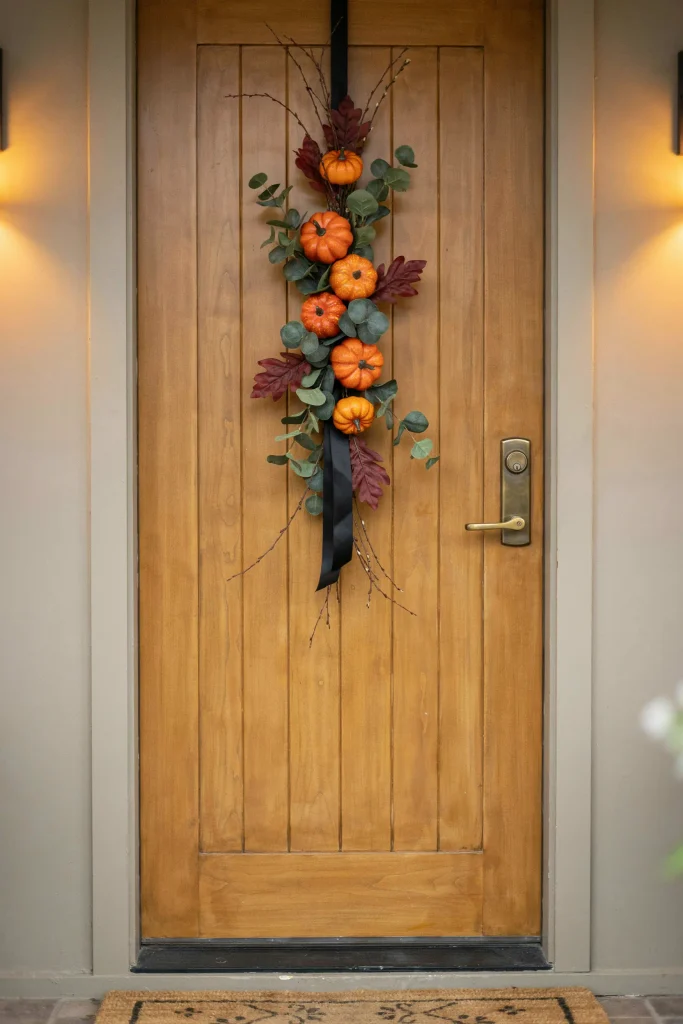 Pumpkin Door Swag
