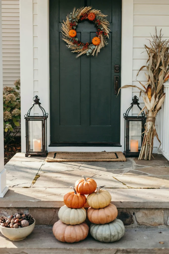 22 Halloween Pumpkin Decor Ideas for a Charming 2026 3 Pumpkin Porch Steps
