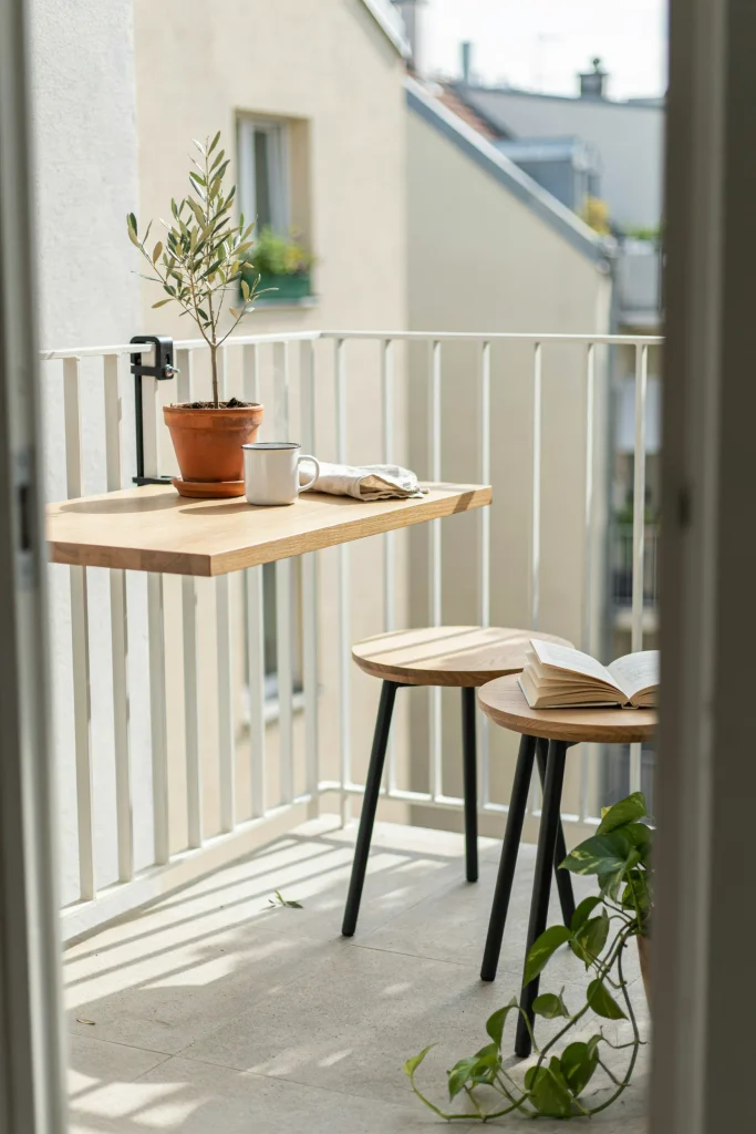 Railing-Mounted Table