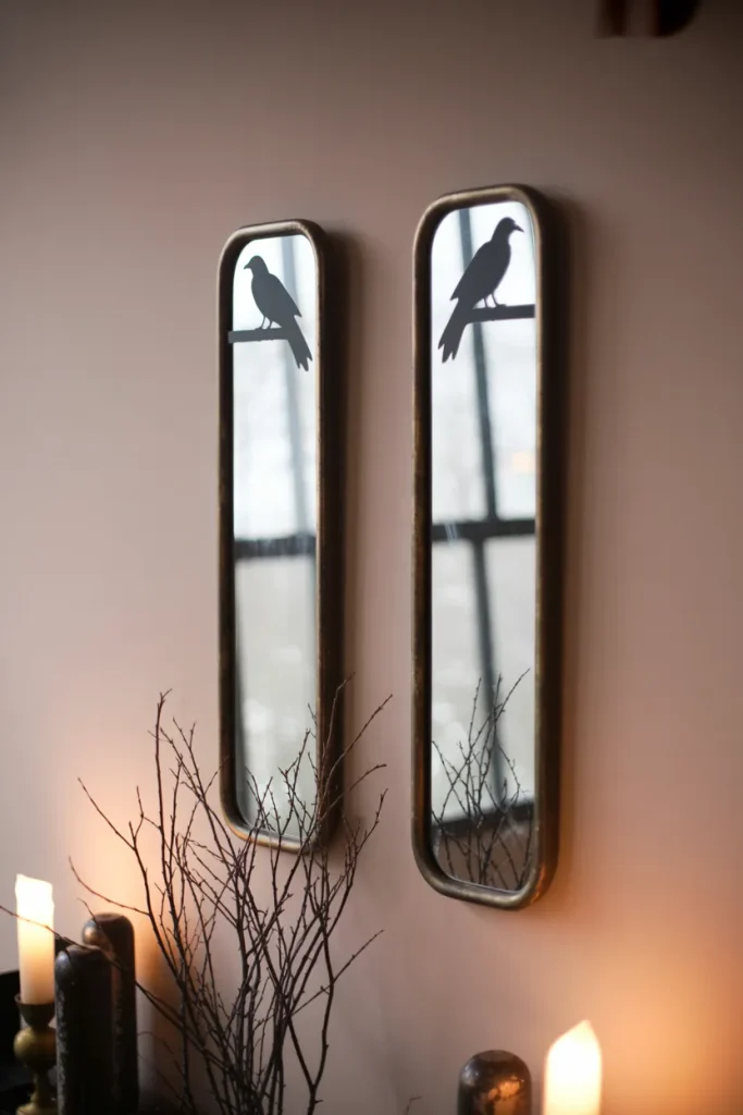 Raven Mirror Pair