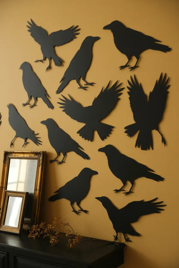 Raven Silhouette Cluster