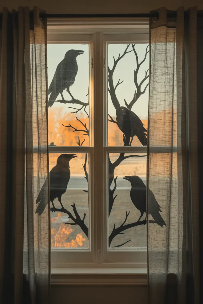 Raven Silhouette Scene