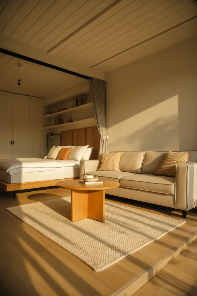 Rug-Zoned Living Area