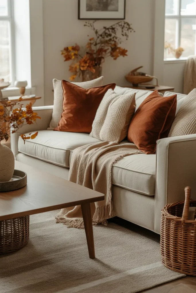 Rust Velvet Pillows