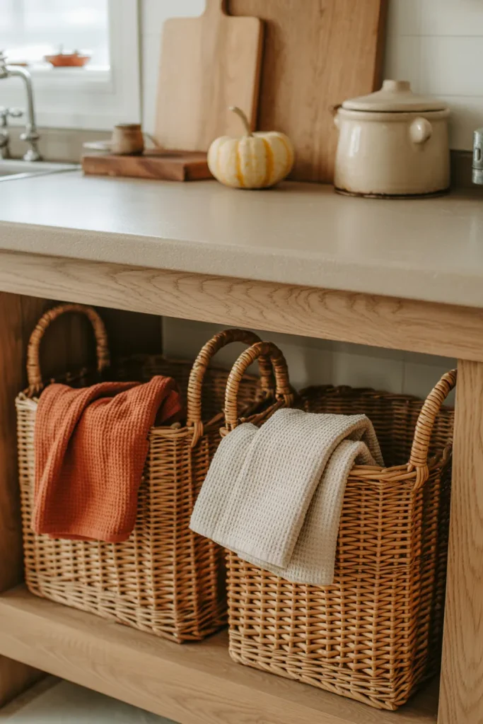 Rustic Basket Storage