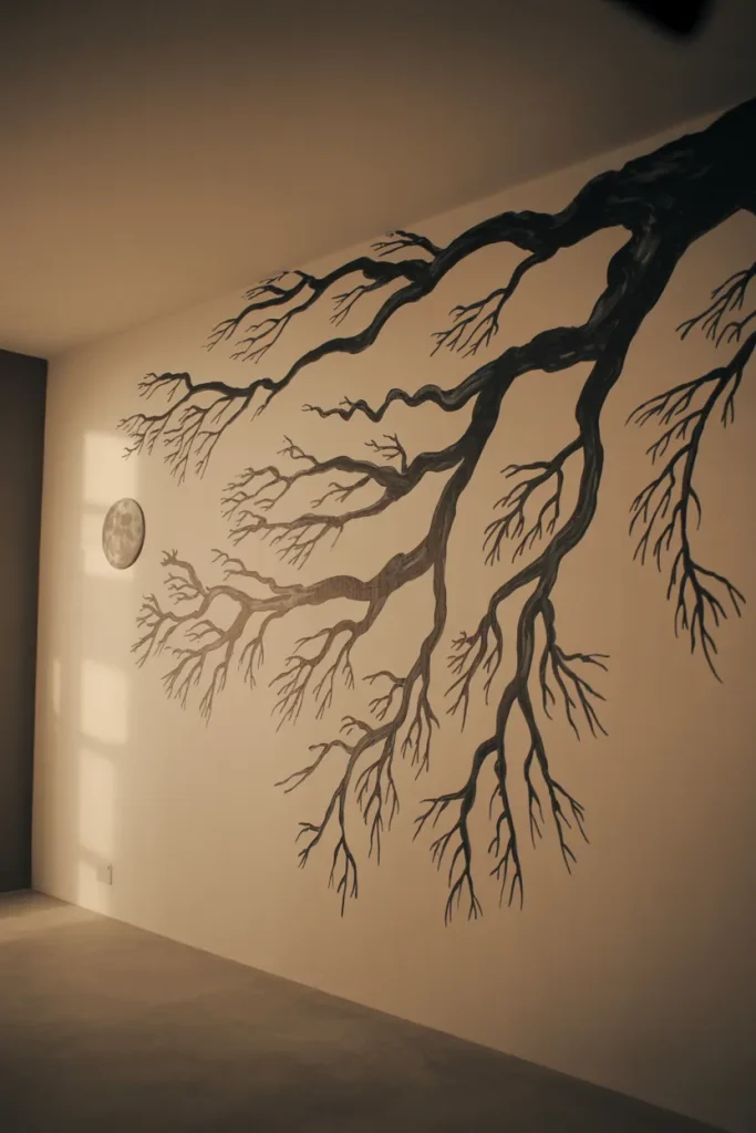 Shadowy Tree Mural