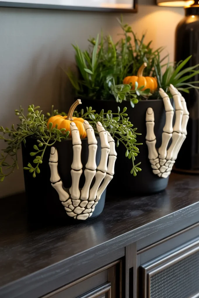 Skeleton Hand Planters