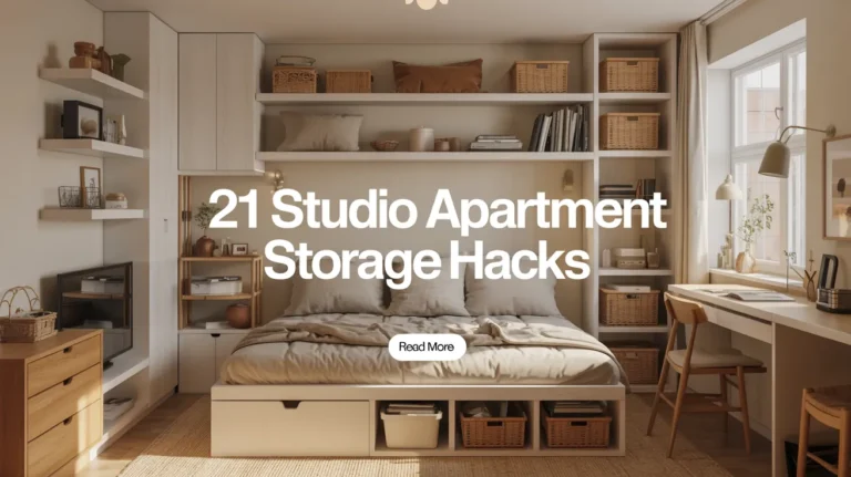 Studio Apartment Storage Hacks
